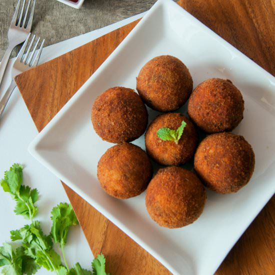 Potato and Sweet Corn Balls