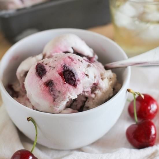 Roasted Cherry Ice Cream