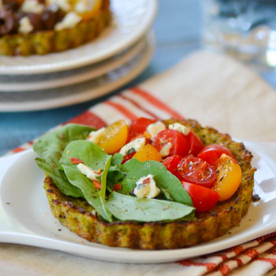 Heirloom Cauliflower Crust Tarts