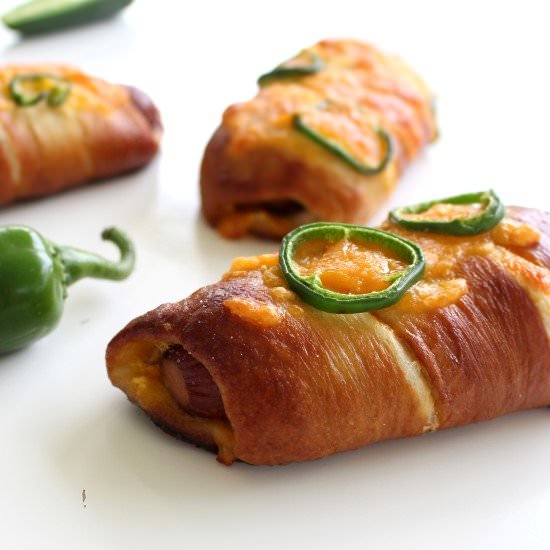 Jalapeno Popper Pretzel Dogs