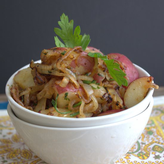 Caramelized Onion Potato Salad