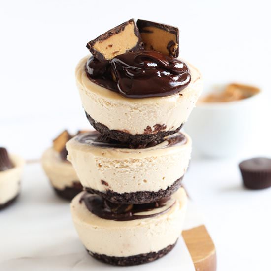 Vegan PB CUP Cheesecakes