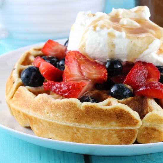 Perfectly Easy Homemade Waffles