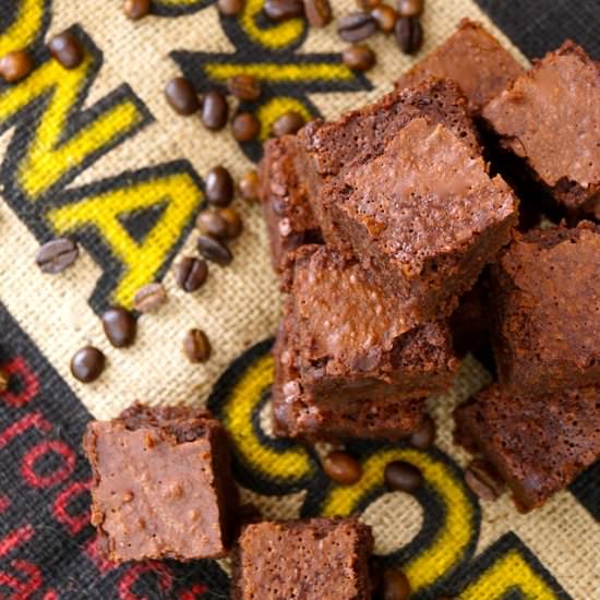 Kona Coffee Kahlúa Brownies