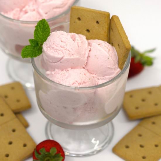 Guilt-Free Strawberry Ice Cream