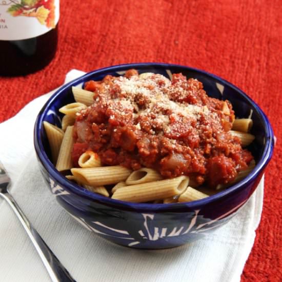 Turkey Bolognese