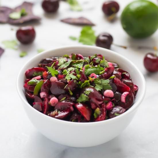 Fresh Cherry Salsa