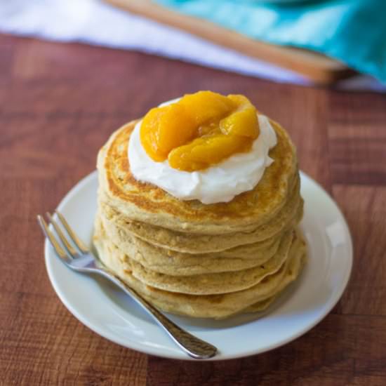 Peaches and Cream Pancakes