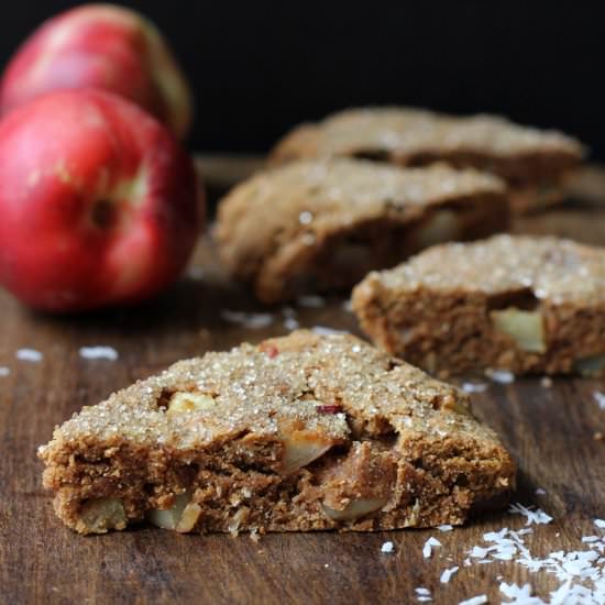 Nectarine Peanut Flour Scones