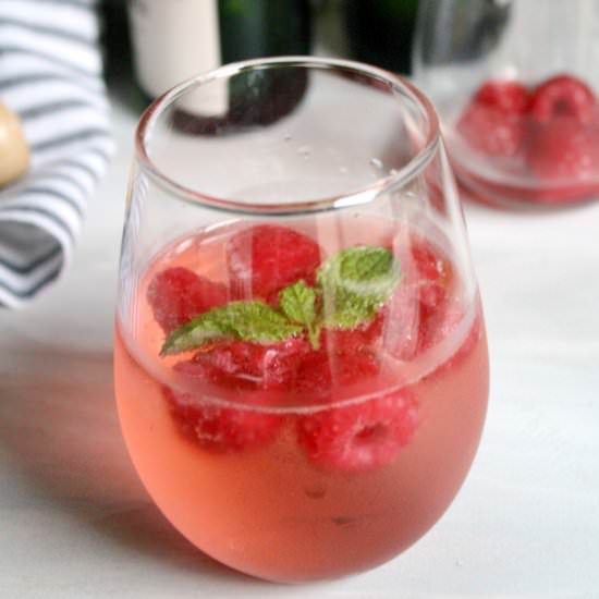 Raspberry Prosecco Punch
