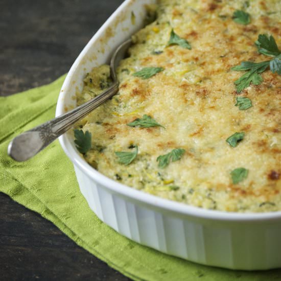 Zucchini Cauliflower Summer Gratin