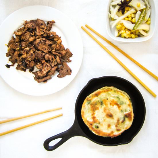 Scallion Pancake Tacos