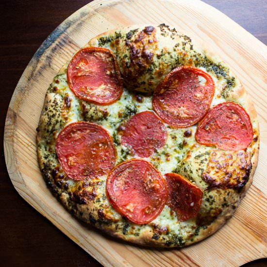 Mozzarella, Tomato, Basil Pizza