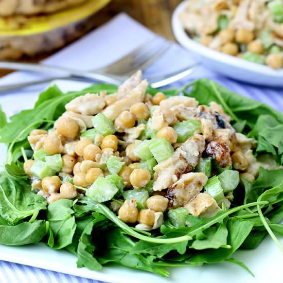 Honey Garlic Chicken Chickpea Salad
