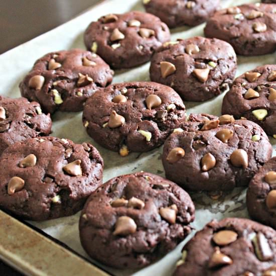 Triple Chocolate Mint Cookies