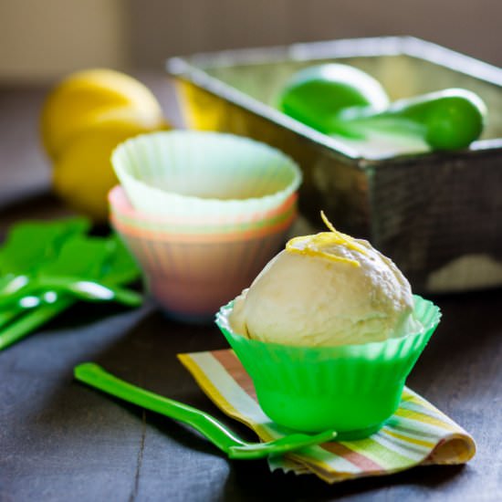Lemon Ricotta Ice Cream