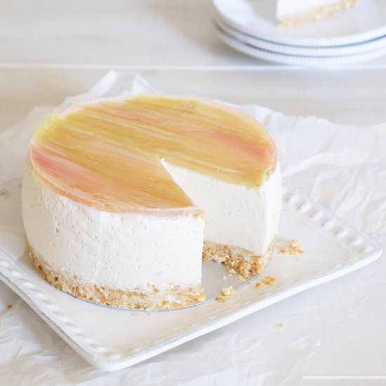 Rhubarb Summer Cheesecake