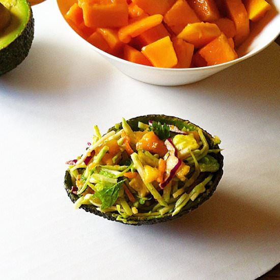 Papaya-Avocado Slaw