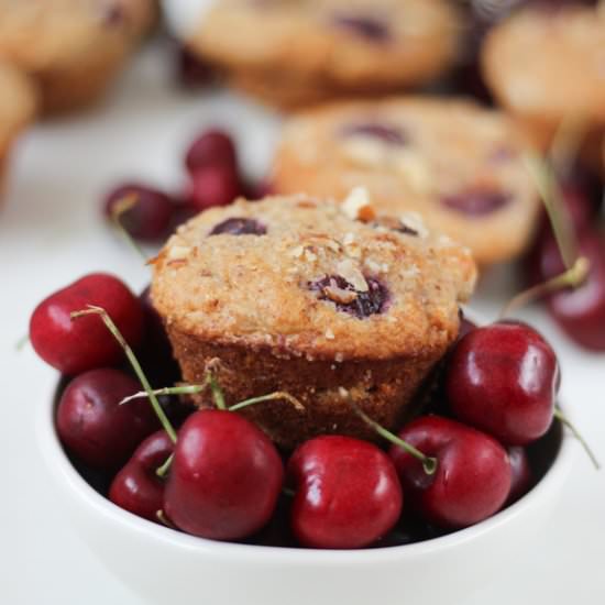 Cherry Almond Muffins