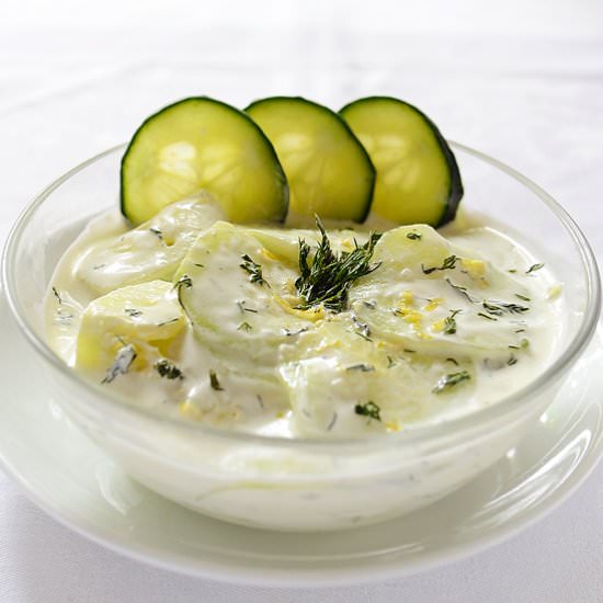 Cucumber Dill Greek Salad