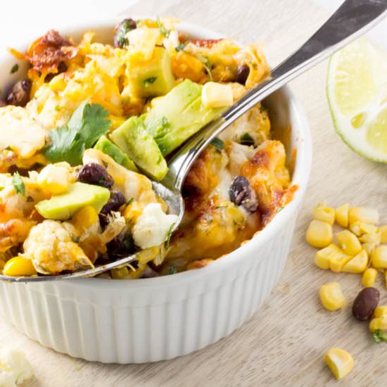 Cheesy Tex-Mex Cauliflower