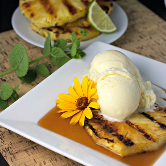 Grilled Pineapple with Brown Sugar