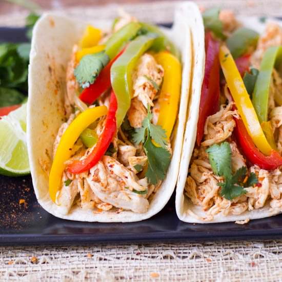 Crockpot Chicken Fajitas