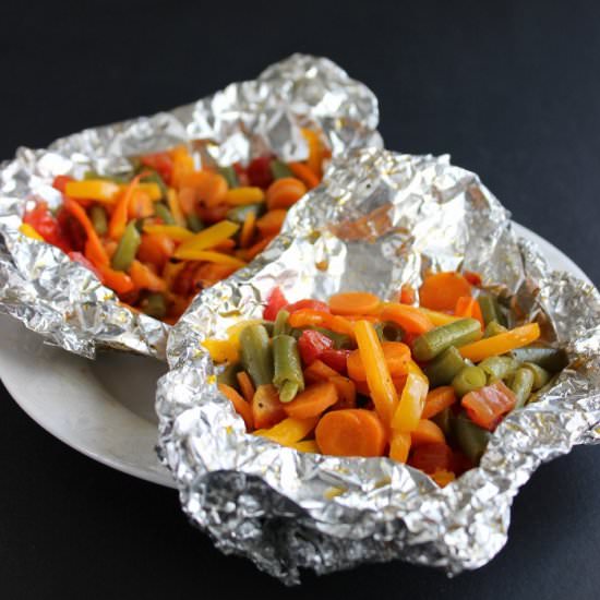 Foil Wrapped Grilled Vegetables