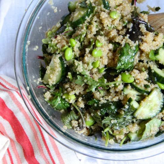 Cucumber, Edamame & Quinoa Salad