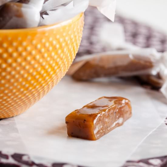Orange Espresso Caramels