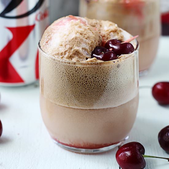 Cherry Vanilla Ice Cream Floats