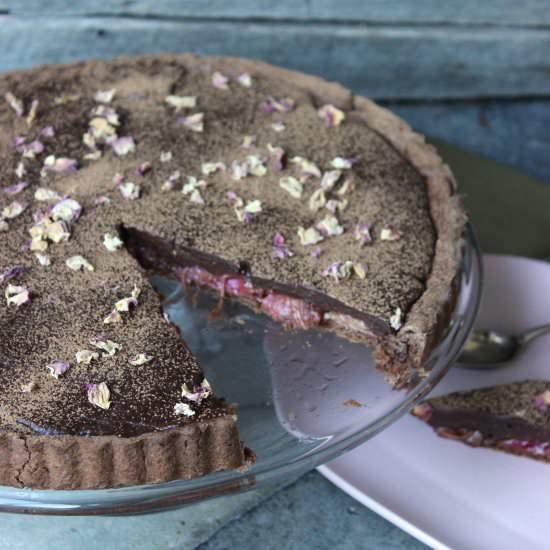 Rhubarb, Rose and Dark Chocolate
