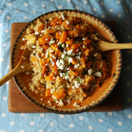 Roast Squash and Feta Quinoa