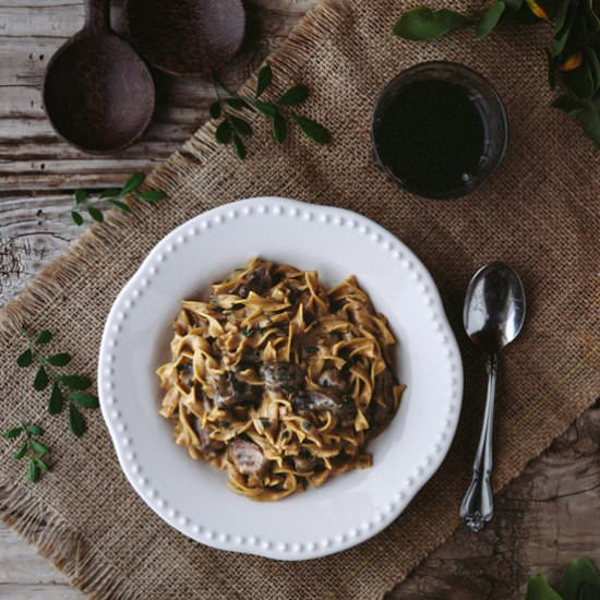 Skillet Beef Stroganoff