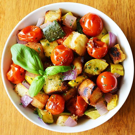 Roasted Ratatouille Panzanella