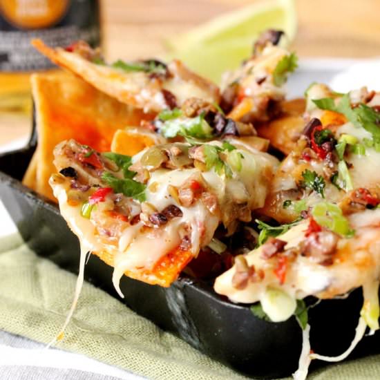 Brie and Olive Tapenade Nachos