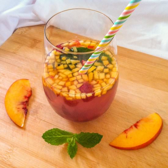Raspberry Peach Mint Coconut Water