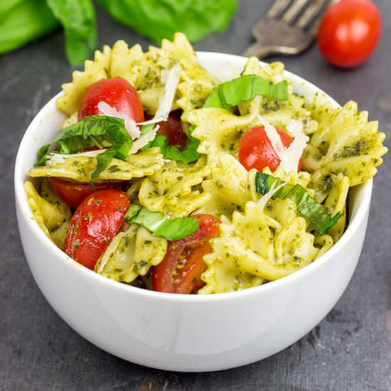 Pesto Pasta with Grilled Chicken