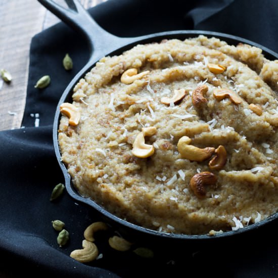 Vegan bread halwa