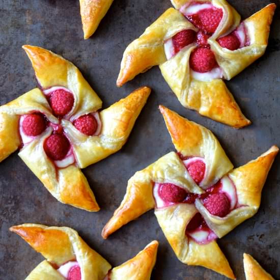 Raspberry Cream Cheese Pastries