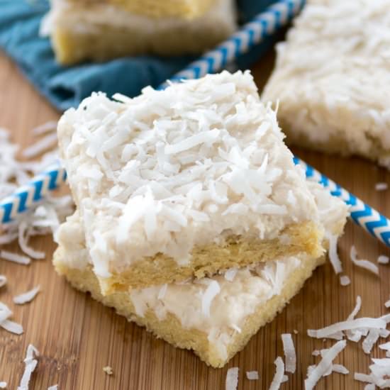 Coconut Sugar Cookie Bars