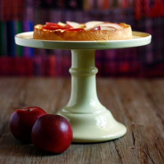 Nectarine Lemon Curd Tarte