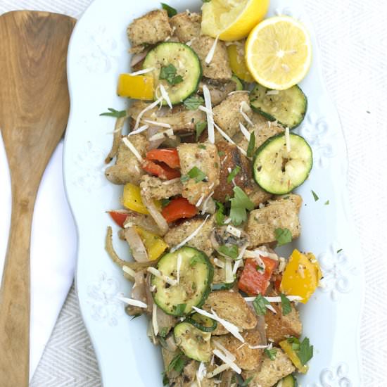 Grilled Vegetable Panzanella Salad