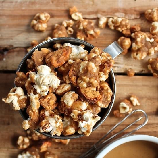 Peanut Butter Butterfingers Popcorn