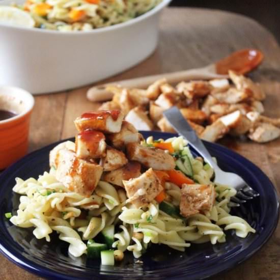 BBQ Chicken Chopped Pasta Salad