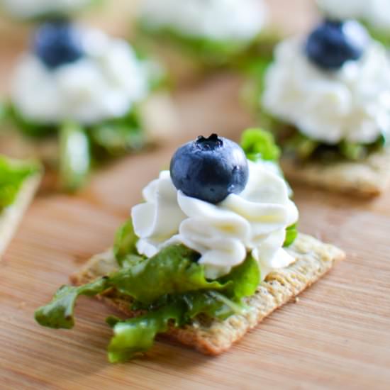 Blueberry Goat Cheese Crackers