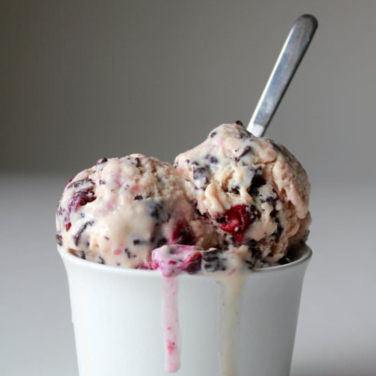 Chocolate and Cherry Ice Cream