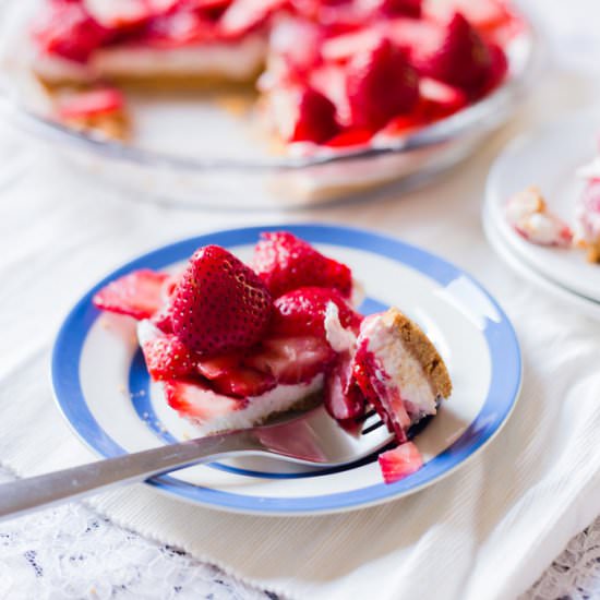 Strawberry Icebox Pie