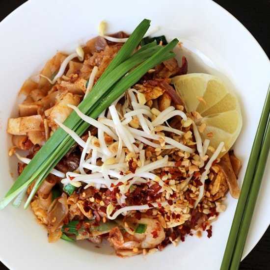 Pad Thai with Prawn and Pork