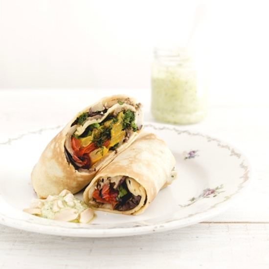 Crepes with Grilled Vegetables